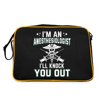 Anesthésiologie - Sac Retro - noir/or - Dos