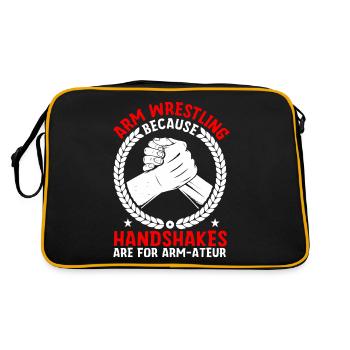 Arm wrestler - Retro Bag - black/gold - Back
