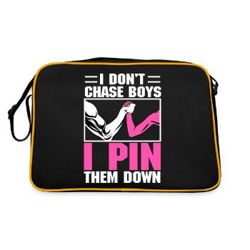 Arm wrestling arm wrestler - Retro Bag - black/gold - Back