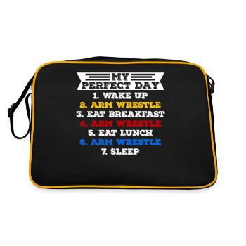 Arm wrestling arm wrestler - Retro Bag - black/gold - Back