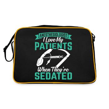 Anesthesiology - Retro Bag - black/gold - Back
