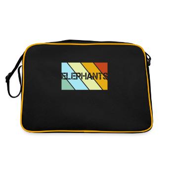 Éléphant Rétro - Sac Retro - noir/or - Dos