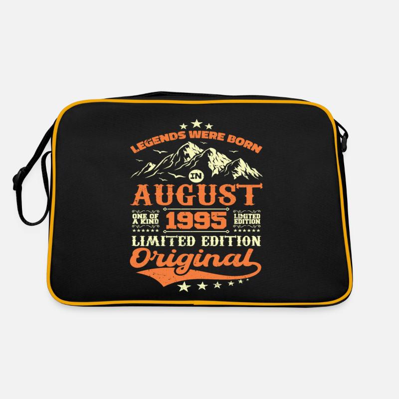 Août 1995 Anniversaire 1995 légendes Août Sac Retro