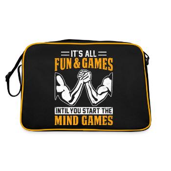 Arm wrestling arm wrestler - Retro Bag - black/gold - Back
