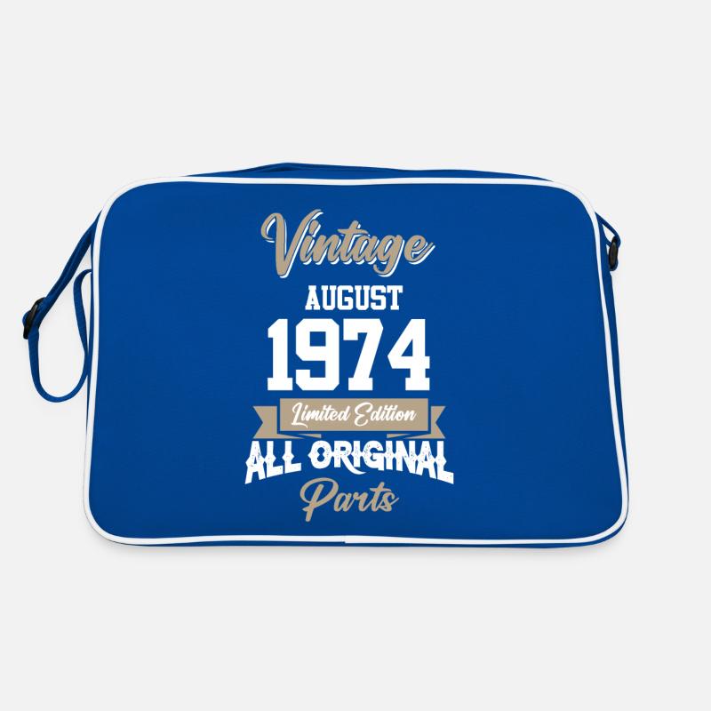 August 1974 Vintage Geburtstag Geschenk Retro Tasche