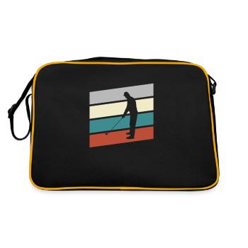 Golf Retro - Retro Tasche - Schwarz/Gold - Hinten