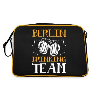Berlin Drinking Team - Sac Retro - noir/or - Dos