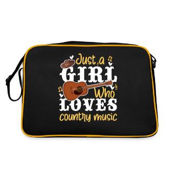 Juste une fille qui aime la musique country - Sac Retro - noir/or - Dos