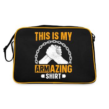 Arm wrestling arm wrestler - Retro Bag - black/gold - Back