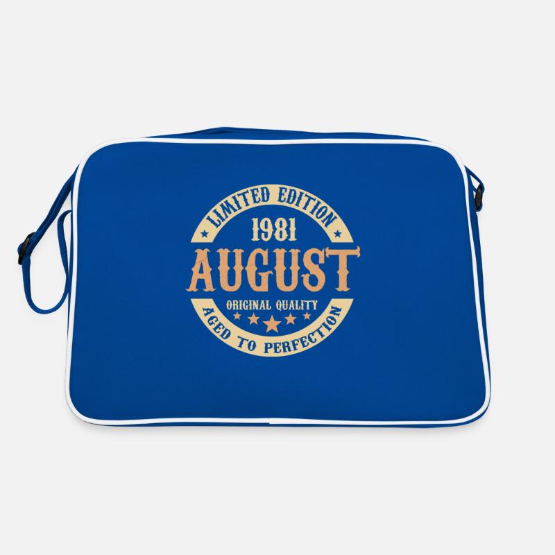 August 1981 Vintage Geburtstag Geschenk Retro Tasche