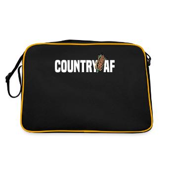 Farmer Farmer Grain Farmer Farm Country Egg - Retro Bag - black/gold - Back