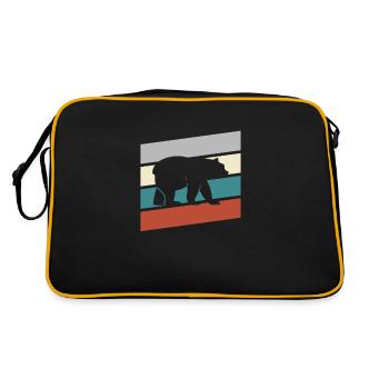 Ours Rétro - Sac Retro - noir/or - Dos