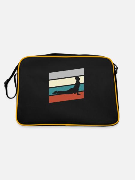 Yoga Retro - Retro Tasche - Schwarz/Gold - Hinten