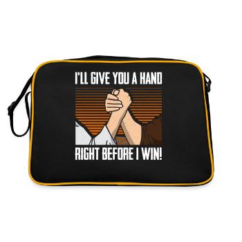 Arm wrestling arm wrestler - Retro Bag - black/gold - Back