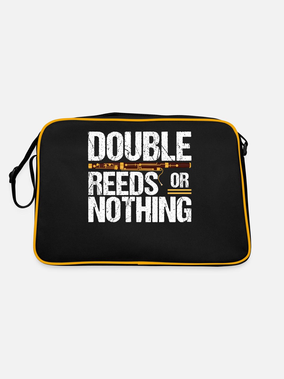 Bassoon bassoonist - Retro Bag - black/gold - Back