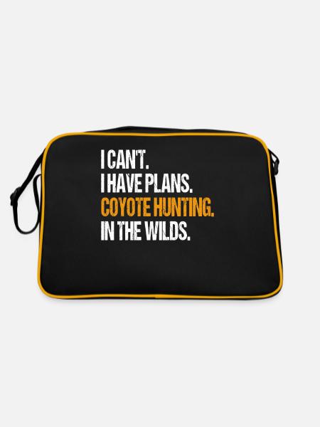 Coyote Hunter Yote - Retro Bag - black/gold - Back