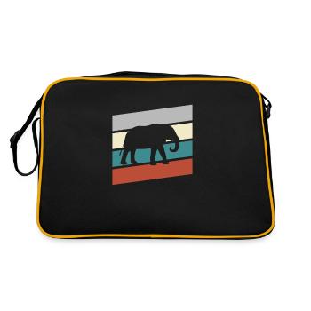 Éléphant Rétro - Sac Retro - noir/or - Dos