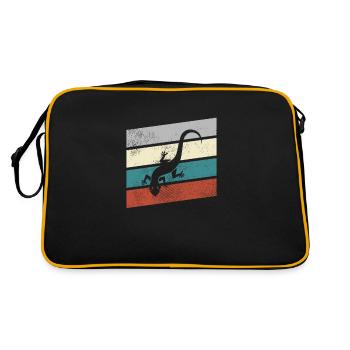 Lézard Rétro - Sac Retro - noir/or - Dos
