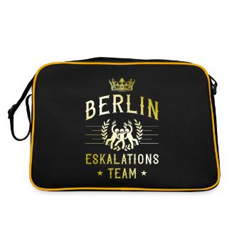 Berlin Escalation - Retro Bag - black/gold - Back