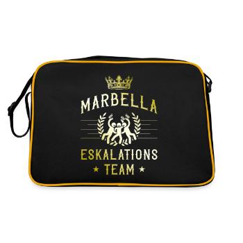 Marbella Escalation - Retro Bag - black/gold - Back