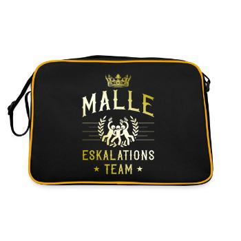 Malle Escalation - Retro Bag - black/gold - Back