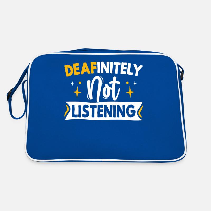 Deaf Pride Awareness ASL Gebärdensprache Retro Tasche