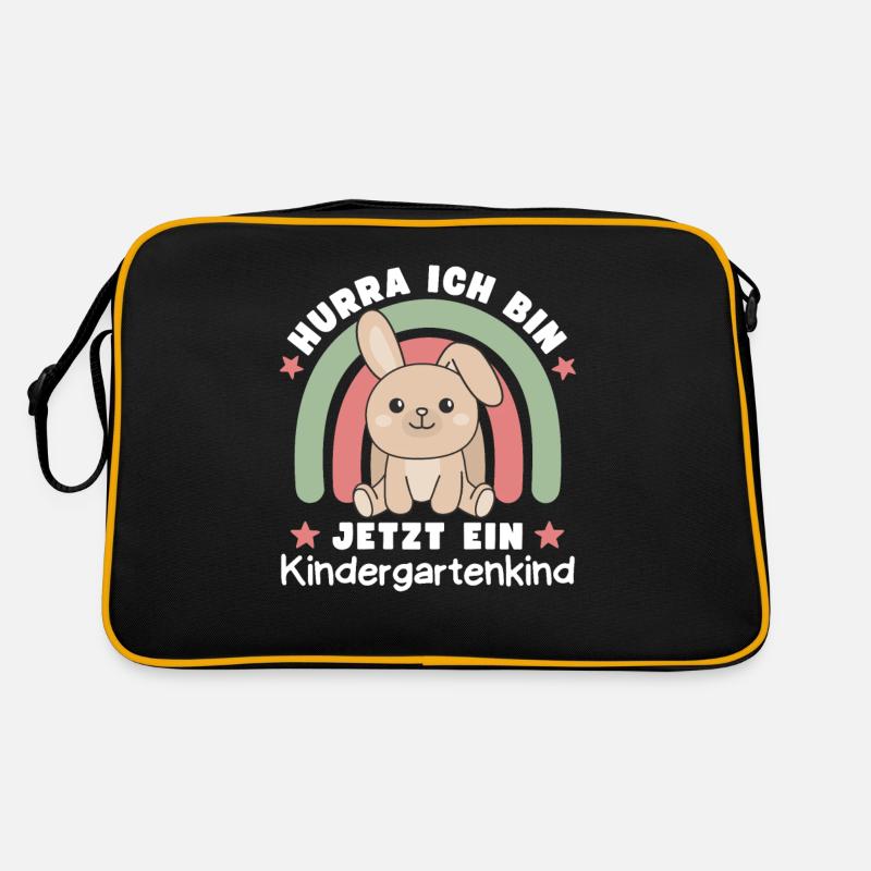 Hurra Ich Bin Jetzt Ein Kindergartenkind Hase Retro Tasche