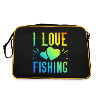J’adore pêcher - Sac Retro - noir/or - Dos
