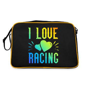 J’adore la course - Sac Retro - noir/or - Dos