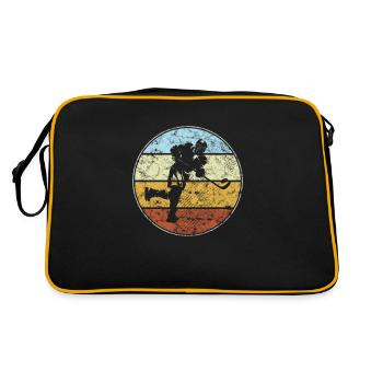 Eishockey Retro - Retro Tasche - Schwarz/Gold - Hinten