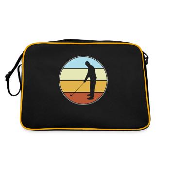 Golf Retro - Retro Bag - black/gold - Back