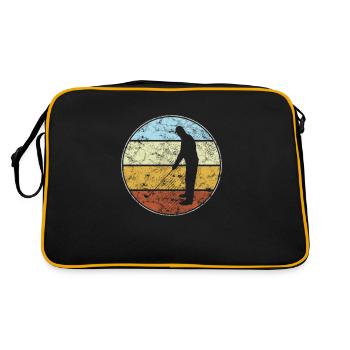 Golf Retro - Retro Bag - black/gold - Back