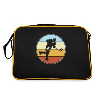 Eishockey Retro - Retro Tasche - Schwarz/Gold - Hinten