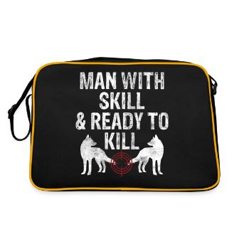 Coyote Hunt Coyote Hunter Yote - Retro Bag - black/gold - Back