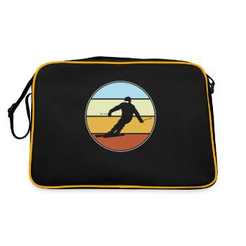 Ski rétro - Sac Retro - noir/or - Dos