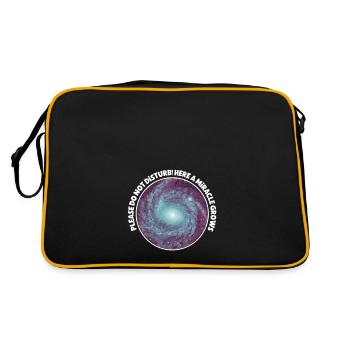 Nous allons avoir une annonce de bébé - Sac Retro - noir/or - Dos