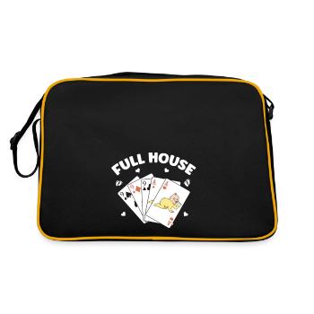 Nous allons avoir une annonce de bébé - Sac Retro - noir/or - Dos