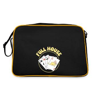 Nous allons avoir une annonce de bébé - Sac Retro - noir/or - Dos