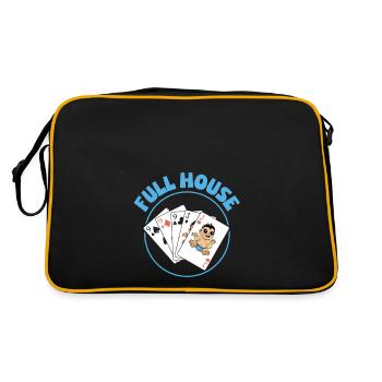 Nous allons avoir une annonce de bébé - Sac Retro - noir/or - Dos