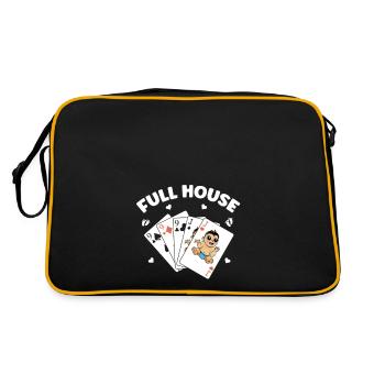 Nous allons avoir une annonce de bébé - Sac Retro - noir/or - Dos