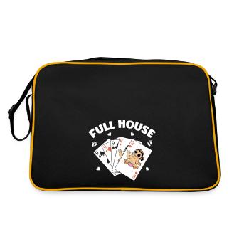 Nous allons avoir une annonce de bébé - Sac Retro - noir/or - Dos
