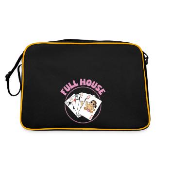 Nous allons avoir une annonce de bébé - Sac Retro - noir/or - Dos