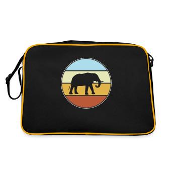 Éléphant Rétro - Sac Retro - noir/or - Dos