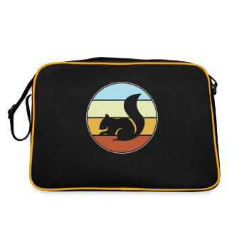 Écureuil Rétro - Sac Retro - noir/or - Dos