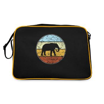Éléphant Rétro - Sac Retro - noir/or - Dos