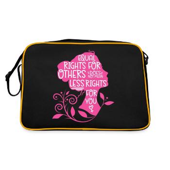 Feminist Equal Rights For Others - Retro Bag - black/gold - Back