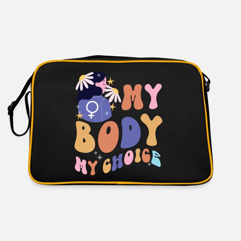 Féministe Mon corps Mon choix Sac Retro