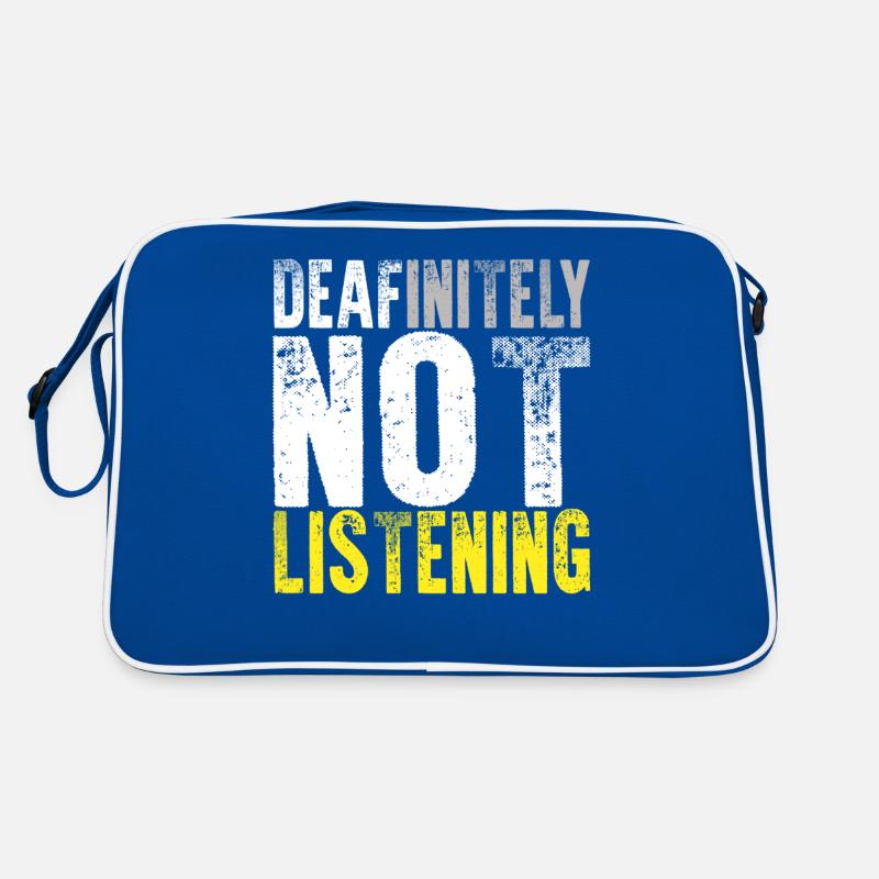 Deaf Pride ASL Sign Language Retro Bag