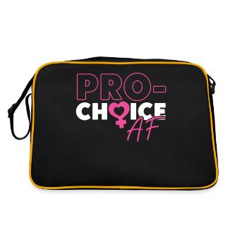 Feminist Pro-Choice Af - Retro Bag - black/gold - Back