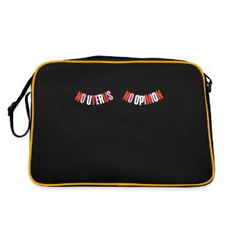 Féministe Pas d’utérus Pas d’opinion - Sac Retro - noir/or - Dos